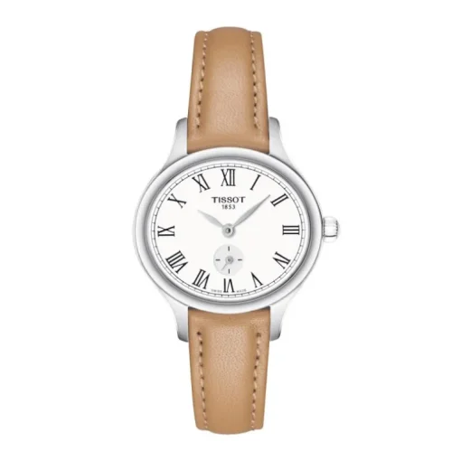 montre femme TISSOT Bella Ora Piccola cuir marron T1031101603300