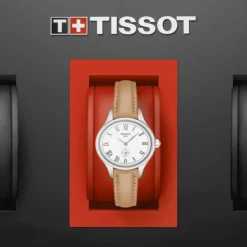 montre femme TISSOT Bella Ora Piccola cuir marron T1031101603300