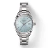 Montre femme Tissot PR 100 34mm acier argenté cadran bleu clair T1502101135100