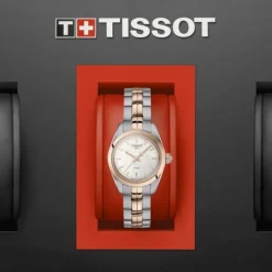 montre femme TISSOT T-Classic PR 100 LADY SMALL acier bicolore T1010102211101