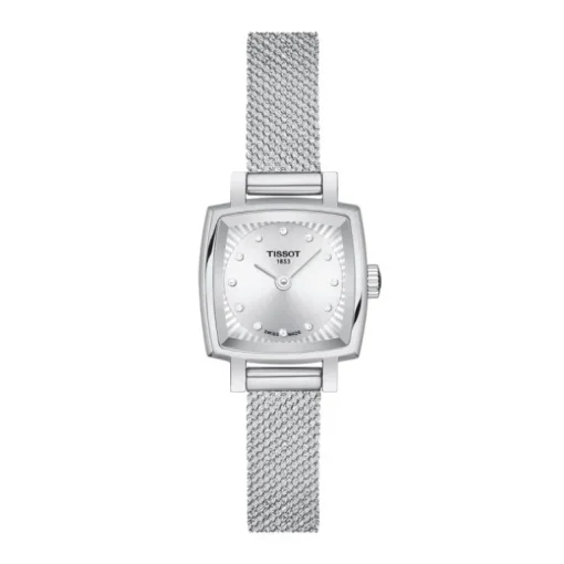 montre femme TISSOT T-Lady LOVELY SQUARE acier argenté