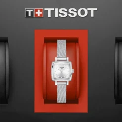 montre femme TISSOT T-Lady LOVELY SQUARE acier argenté
