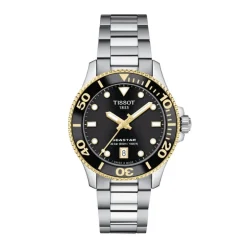 montre femme TISSOT T-Sport SEASTAR 1000 acier argenté