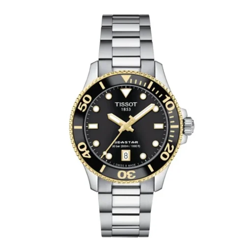 montre femme TISSOT T-Sport SEASTAR 1000 acier argenté