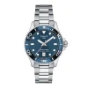 montre femme TISSOT T-Sport SEASTAR 1000 acier argenté