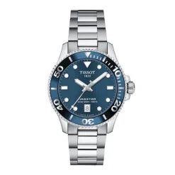 montre femme TISSOT T-Sport SEASTAR 1000 acier argenté