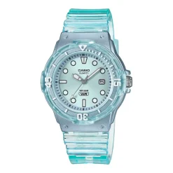 Montre Femme CASIO TIMELESS "POP" Résine Bleue Transparente