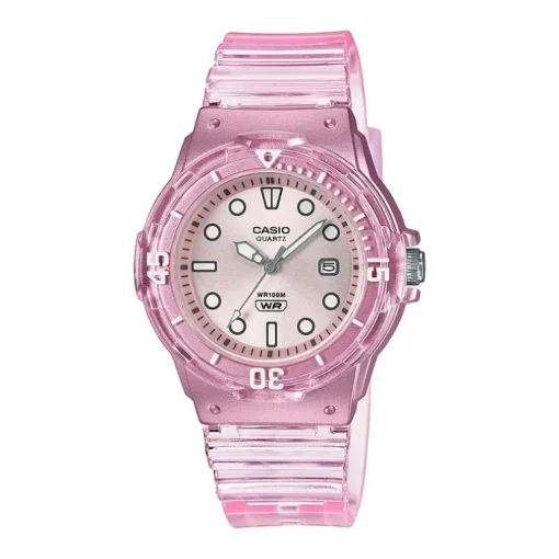 Montre Femme CASIO TIMELESS "POP" Résine Rose Transparente