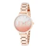 Montre Femme Couple Light LIU JO Acier Doré Rose