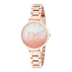 Montre Femme Couple Light LIU JO Acier Doré Rose
