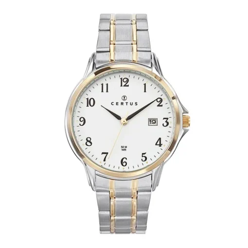Montre Homme Analogique CERTUS Acier Bicolore 616196