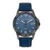 Montre Homme Analogique CERTUS Cuir Bleu 611175