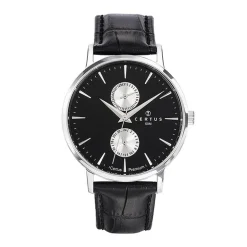 Montre Homme Analogique CERTUS Cuir Noir 610933