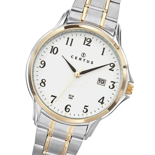 Montre Homme Analogique CERTUS Acier Bicolore 616196