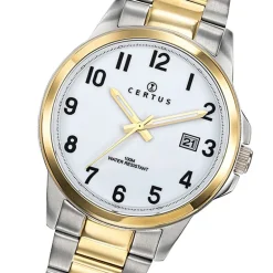 Montre Homme Analogique CERTUS Acier Bicolore 616388