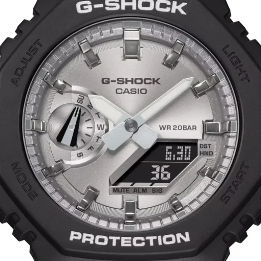Montre homme Andigitale Casio G-Shock Silicone Noir GA-2100SB-1AER