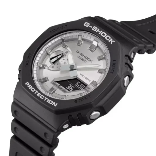 Montre homme Andigitale Casio G-Shock Silicone Noir GA-2100SB-1AER
