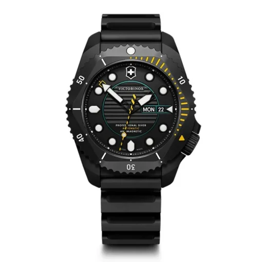 Montre Homme Automatique Antimagnétique Victorinox Dive Pro Quartz Silicone Jaune 241997