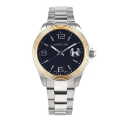 Montre Homme Automatique MAUBOUSSIN Acier Argenté et Or Doré Rose 9148802-700