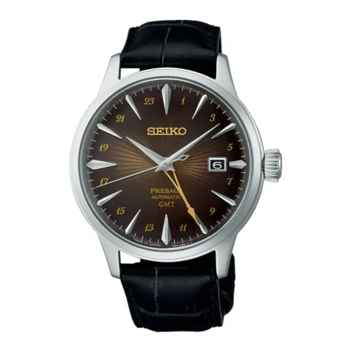 Montre Homme Automatique SEIKO SSK039J1 Cuir Noir SSK039J1