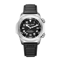 Montre Homme Automatique EDEN PARK FRENCH FLAIR SPORT DIVER Silicone Noir