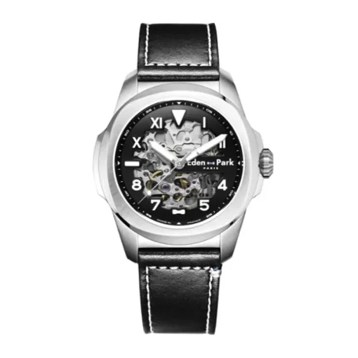 Montre Homme Automatique EDEN PARK FRENCH FLAIR SPORT Cuir Noir
