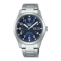 Montre Homme Automatique SEIKO 5 Acier Argenté