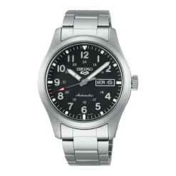 Montre Homme Automatique SEIKO 5 Acier Argenté