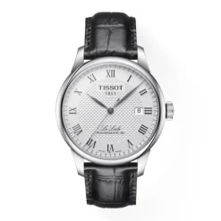 montre Homme automatique TISSOT T-Classic LE LOCLE POWERMATIC 80 cuir noir T0064071603300