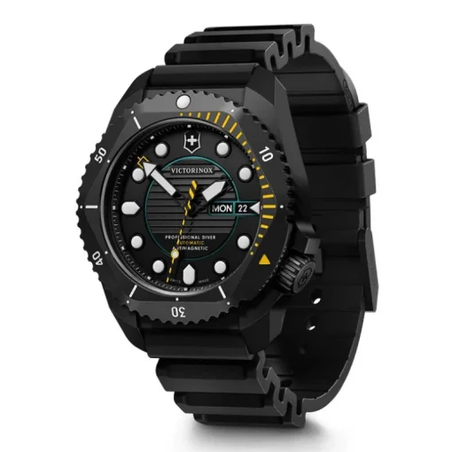Montre Homme Automatique Antimagnétique Victorinox Dive Pro Quartz Silicone Jaune 241997