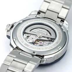Montre Homme Automatique Athos 6 Patrouille de France Acier Argenté 668124