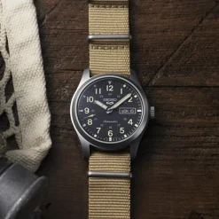 Montre Homme Automatique SEIKO 5 Nylon Beige