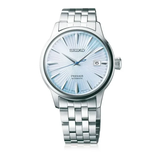 Montre Homme Automatique SEIKO Présage Cocktail Sky Diving Acier Argenté SRPE19J1