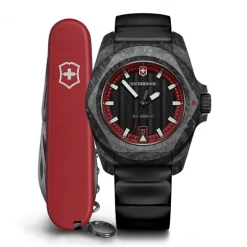 Montre Homme Automatique Victorinox I.N.O.X Silicone Noir 242024.1