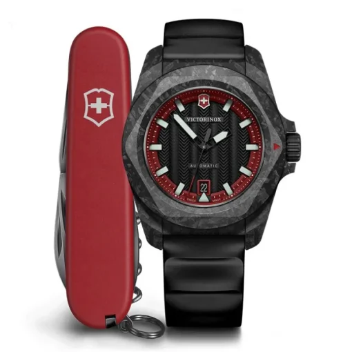 Montre Homme Automatique Victorinox I.N.O.X Silicone Noir 242024.1