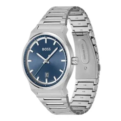Montre Homme BOSS CANDOR BLEU Acier Argenté
