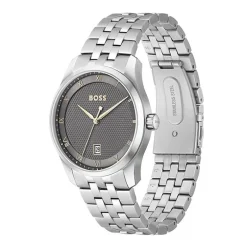 Montre Homme BOSS PRINCIPLE NOIR Acier Argenté