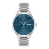 Montre Homme BOSS TYLER BLEU Acier Argenté