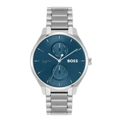 Montre Homme BOSS TYLER BLEU Acier Argenté