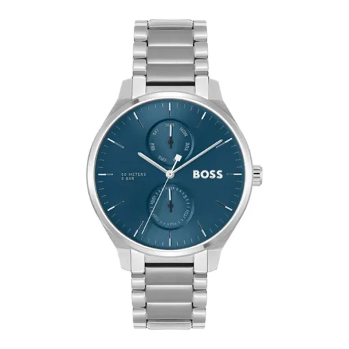 Montre Homme BOSS TYLER BLEU Acier Argenté