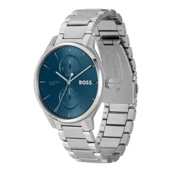 Montre Homme BOSS TYLER BLEU Acier Argenté