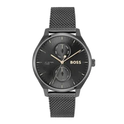 Montre Homme BOSS TYLER NOIR Acier Noir
