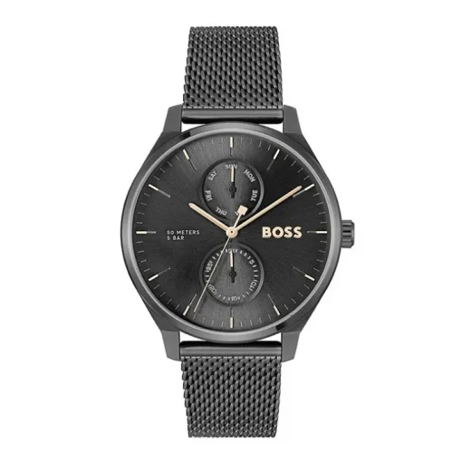 Montre Homme BOSS TYLER NOIR Acier Noir