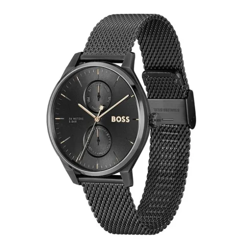 Montre Homme BOSS TYLER NOIR Acier Noir