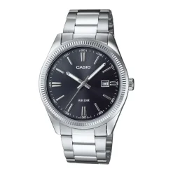 Montre Homme CASIO CLASSIC NOIR Acier Argenté