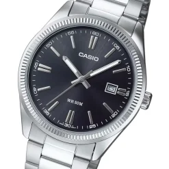 Montre Homme CASIO CLASSIC NOIR Acier Argenté
