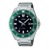 Montre Homme CASIO TIMELESS "STANDARD" NOIR Acier Argenté