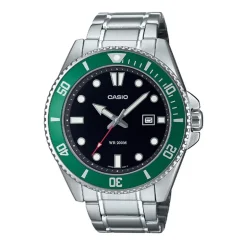 Montre Homme CASIO TIMELESS "STANDARD" NOIR Acier Argenté
