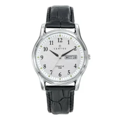 Montre Homme CERTUS Cuir Noir 611193