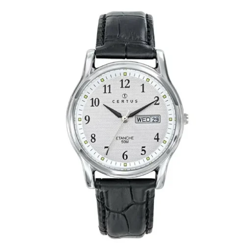 Montre Homme CERTUS Cuir Noir 611193